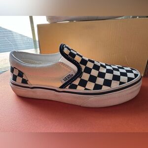 Checkered kids Vans